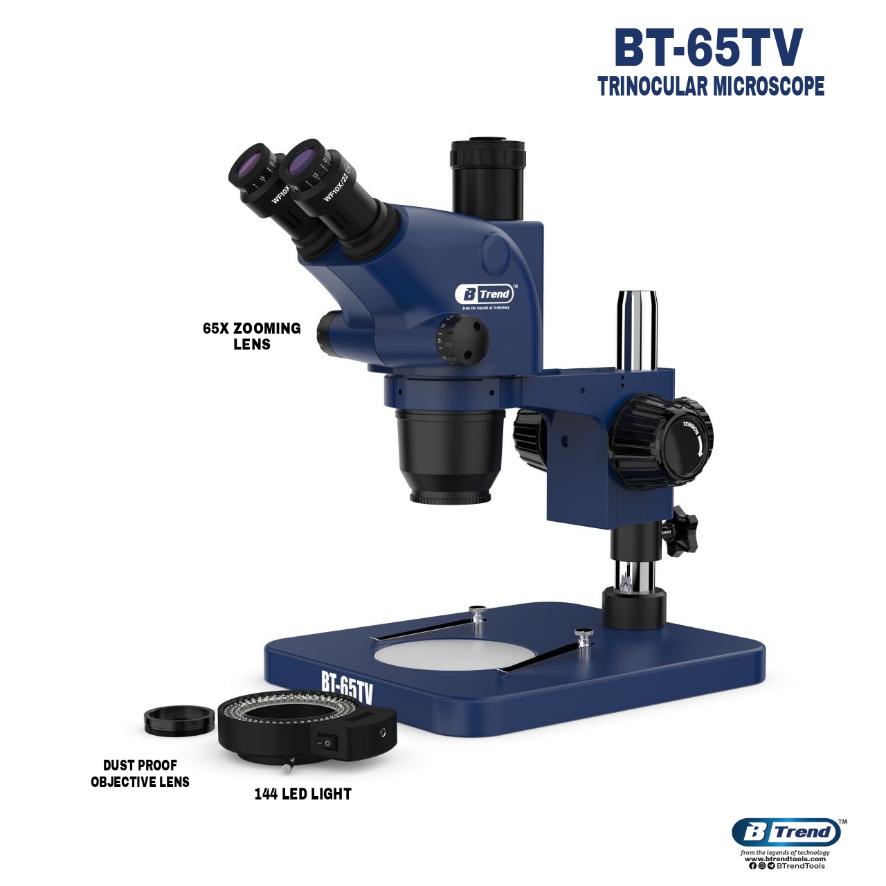 D75S-B11 Industrial Binocular Stereo Microscope 2-Eyes Mobile Phone Repai...